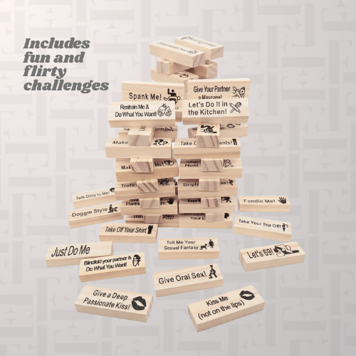 Tower of Tease Jenga Block Game
