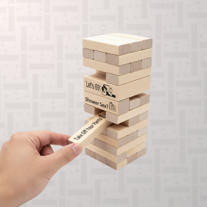 Tower of Tease Jenga Block Game