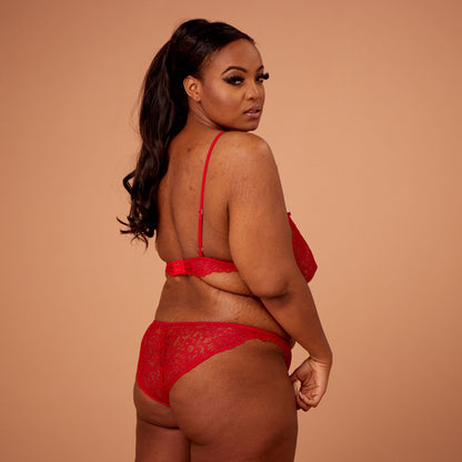 Harlow Lace Choker Style Bralet & Knicker Set