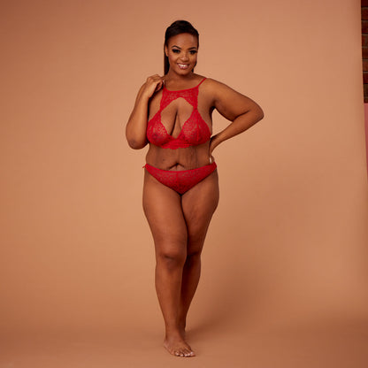 Harlow Lace Choker Style Bralet & Knicker Set