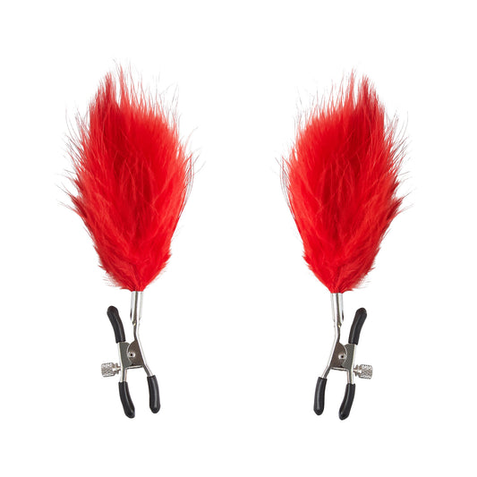 Feathered Nipple Clamp - BDSM